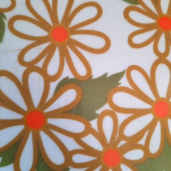 Vintage MCM Texas Ware 9" melamine 70s floral pattern dinner plates 4 pieces - Picture 10 of 10